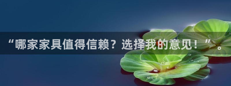球盟会官方版下载地址：“哪家家具值得信赖？选择我的意见！”。