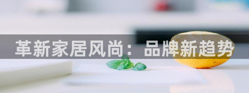 球盟会qmh网址：革新家居风尚：品牌新趋势